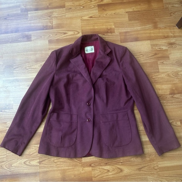 Sears Jackets & Blazers - Sears Wool Blend Vintage Plum Blazer  (Size 18)